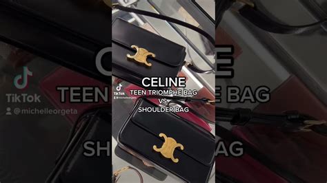 celine triomphe cloth handbag|celine triomphe bag size comparison.